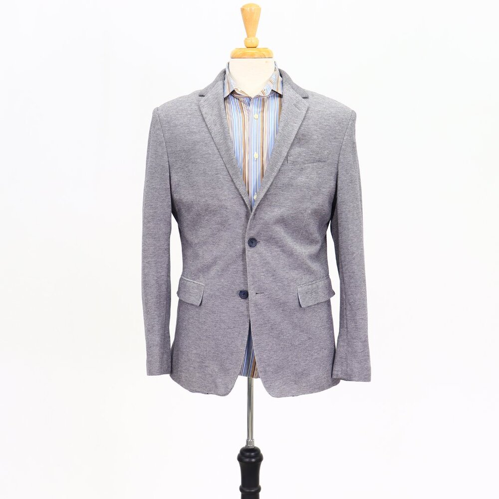 Banana Republic 44r Gray Solid 2-Button Sport Coat Blazer Jacket T097